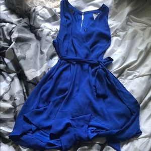 Express Royal Blue Low-Cut Romper